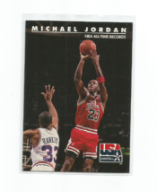 Michael JORDAN-NBA ALL-TIME Records 1992 Skybox Usa Basketball Card #45 - £4.63 GBP