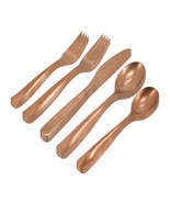 Gibson Home Hulton 20 Piece Stainless Steel Flatware Set in Matte Bronze - $1,751.21 MXN