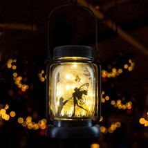 Fairy Dog jar Light Outdoor Decor Solar Fairy Lantern Solar Lanterns for Patio G - £41.97 GBP