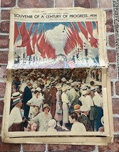 Vintage Newspaper Souvenir Section 1934 CENTURY OF PROGRESS Chicago Worl... - $15.79