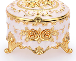 Mothers Day Gifts for Mom Wife, Vintage round Jewelry Box Small Trinket ... - £19.72 GBP