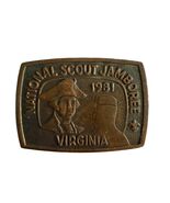 Vintage 1981 National Scout Jamboree Virginia Belt Buckle Boy Scouts Bra... - $12.60