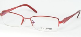 Alpha 1028 C2 Red Eyeglasses Glasses Half Rim Metal Frame 52-16-135mm - $41.58