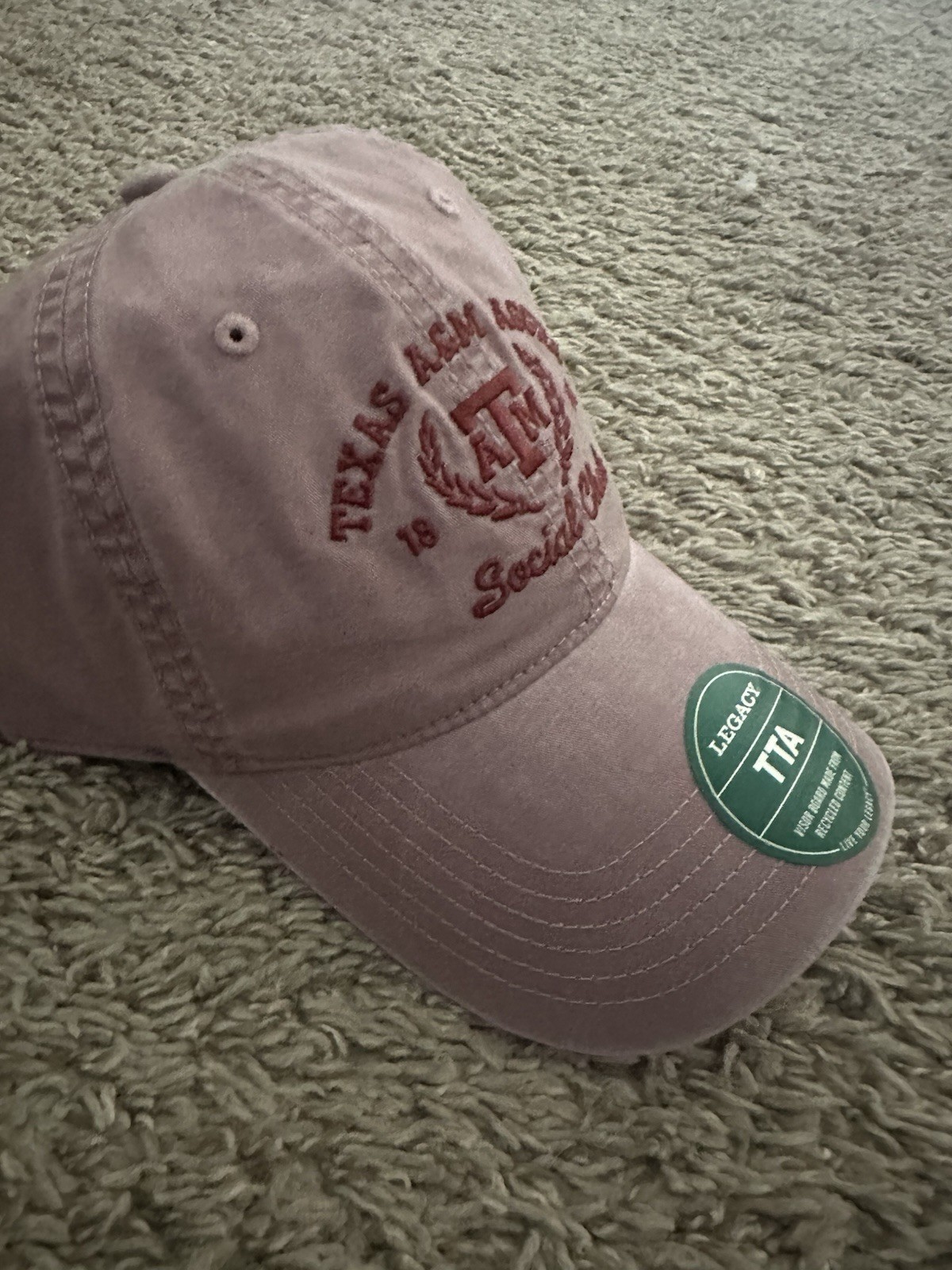 League-Legacy Women's Texas A&M Aggies Dusty Rose Social Club Adjustable dad Hat Item image 8