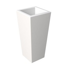 LeisureMod Orchid Tapered Round Planter  Orchid Collection  Fiberstone... - $4,061.96 MXN