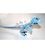 Blue And White Large Dinosaur Jurassic World Custom Minifigures - $23.68