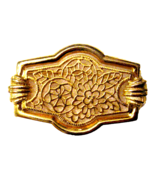 Filigree Brooch Floral Open Work 2&quot; Gold Plate VTG Statement Pin Fashion... - $13.58 CAD