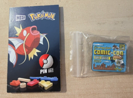 Sdcc 2023 Exclusive Mega Blocks Pokemon Pokeball Pin And Sdcc 2023 Attendee Pin - £23.33 GBP