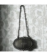 Vintage Sterling Silver 352 Gin Liquor Decanter Label Tag Gadroon Edge 2... - $68.72 CAD