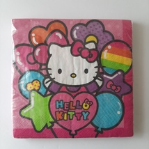 Hello Kitty Rainbow Luncheon Napkins 16ct 2ply Pack Sanrio 12.88&quot; x 12.88&quot; Pink - £6.28 GBP