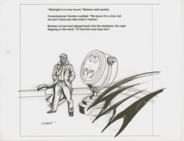 Loston Wallace SIGNED DC Activity Book Original Art Sketch ~ Batman &amp; Gordon - £23.48 GBP
