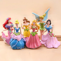 New 6pcs Set Princess Toy Cake Toppers Figures Cinderella Aurora Belle 2018 New - $10.99