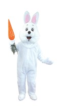 Easter Bunny Costume With Carrot Unisex Deluxe Jumpsuit One Size Fits Most - £154.76 GBP