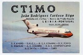 QSL Card  CT1M0 Leiria Portugal  1969 TAP 727 - $8.91