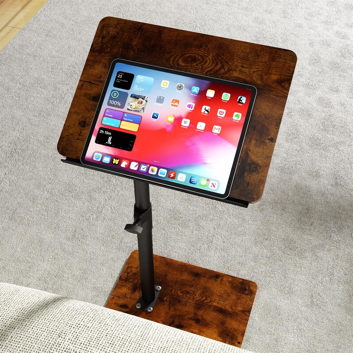 Sofa Armrest Tray Table For Couch - 360° Swivel Height, Rich,Angle Adjus... - $43.99