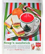 CAMPBELL&#39;S SOUP n sandwich - For Santa Claus - Christmas - 1961 Vintage ... - $264.51 MXN