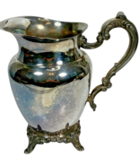 VTG Oneida Tarnished Silver Plate Water Pitcher Vase w/ Ice Guard, 9 inc... - $36.95