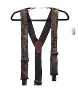 Perry Suspenders Men&#39;s 2&quot; Elastic Brown Tan Camo Print Made In USA - $15.10