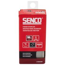 Senco 1/4 in. W X 5/8 in. L Galvanized Finish Staples 18 Ga. 1000 pk - $10.95