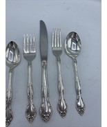 ONEIDA SILVER Affection (Silverplate, 1960) 5 Piece Place Setting Floral... - £27.36 GBP