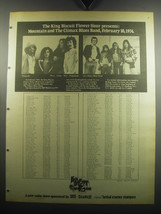 1974 The King Biscuit Flower Hour Ad - Mountain, The Climax Blues Band - £14.86 GBP