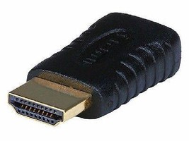 Mini-HDMI Female (Type C) to HDMI Male (Type A) Adapter Converter - Black - £7.99 GBP