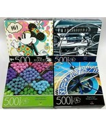 ( Lot of 4 ) DISNEY 500 Piece/Box Jigsaw Puzzles Brand New SEALED Boxes - £19.73 GBP