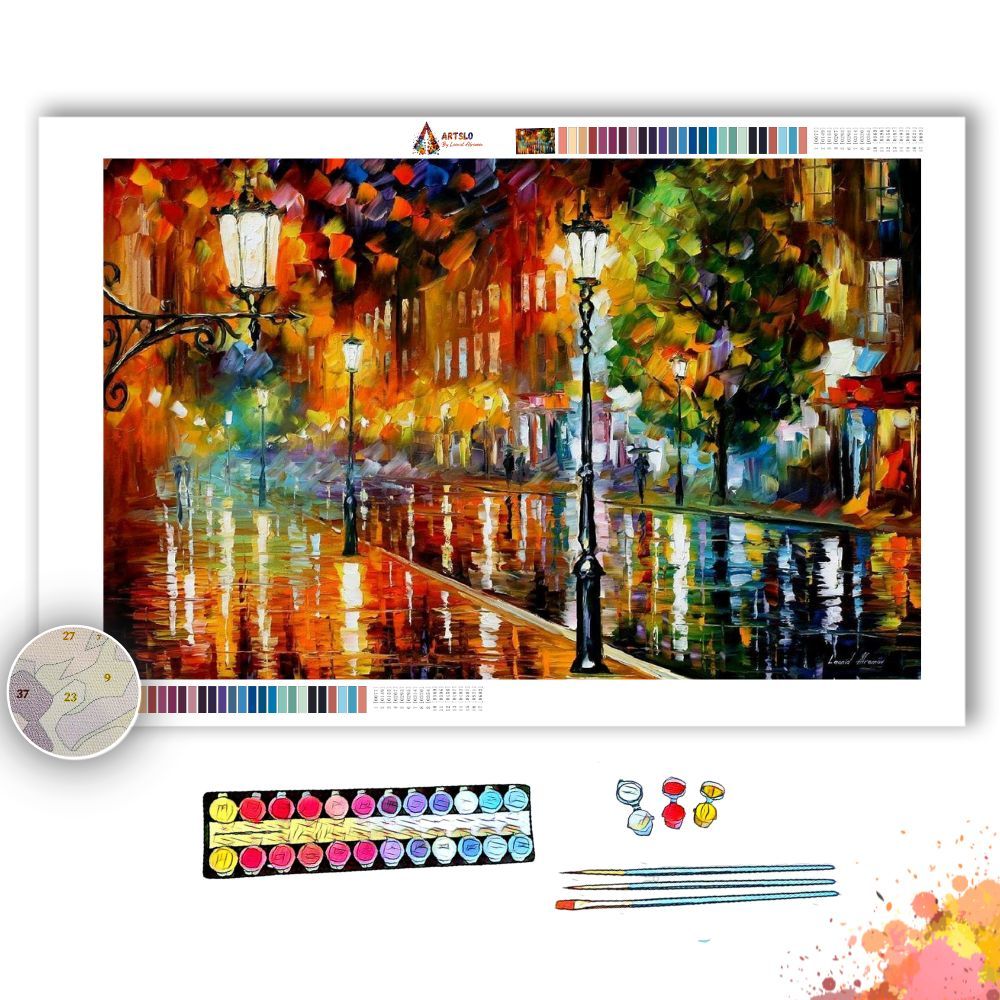 Primary image for STREET OF ILLUSIONS - Afremov - Paint By Numbers Kit