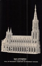 Chicago~Century Of PROGRESS-HALL Of RELIGION-ULM Cathedral Photo Postcard - £6.11 GBP