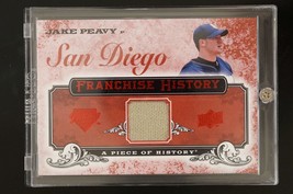 2008 Ud Poh Franchise History Jersey Relic Card Red FH44 Jake Peavy San Diego - £9.91 GBP