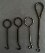 Lot of 4 Vintage Shoe/Boot/Corset Lace Tool Puller Button Hooks - £3.14 GBP