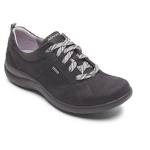 Aravon Rev Stridarc Lace Up Black Nubuck Leather Waterproof Walking Shoe... - £41.02 GBP