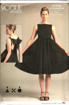 Vogue V1102 Misses Special Occasion Dress Size 14 - 20 Uncut Sewing Pattern - $22.07