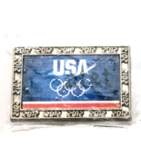 Team USA 1996 Olympic Hologram Pin AT&amp;T Sponsor Logo Changing Image VTG ... - €12,79 EUR