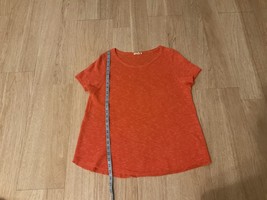 Eileen Fisher Sweater Lin Cotton Orange Pink Women’s Size XL - £20.68 GBP