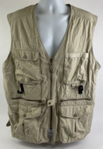Men&#39;s Eddie Bauer Outdoor Vest Size LARGE Fishing Photo Hunting Hiking B... - £29.47 GBP