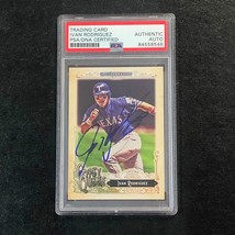 2017 Topps Gypsy Queen #316 Ivan Rodriguez Signed Card AUTO PSA Slabbed Rangers - £79.67 GBP