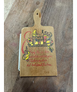 MCM 1960s Vintage 8” Wooden Cutting Board Funny Wine Poem Rare Design 60... - €12,10 EUR