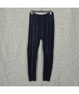 Vintage Escada Sport Womans Pants Medium Dark Blue Velour High Waisted S... - $22.21