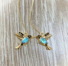 Golden Coloured Threader Chain drop Dangle Bird Earrings Cubic Zircon women - $3.28