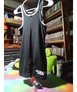 Exxact Sports Unisexed Youth Solid Black Wreastling Suit Sz YL 9081ARE - €13,01 EUR