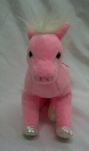 Ty Beanie Babies Pinkys Pink Frilly The Horse Pony 6&quot; Stuffed Animal Toy 2004 - £11.89 GBP