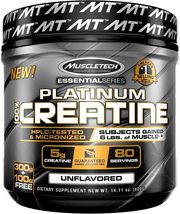 MuscleTech 100% Platinum Creatine Monohydrate Micronized Powder 400 gram... - $45.00