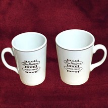 2 Tim Hortons Coffee Mugs 8 oz 12 oz English French Always Fresh Toujour... - $24.99