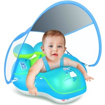 Baby Pool Float With Upf50+ Sun Protection Canopy,Add Tail Never Flip Over Infla - £35.16 GBP