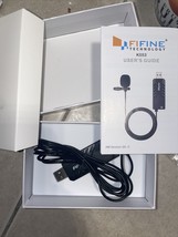 FIFINE USB Lavalier Lapel Microphone Clip-on Cardioid Condenser Mic K-053 - £12.19 GBP