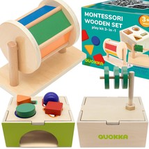 Quokka Montessori Toys for Babies 12 Months - Shape Sorter Toys for Toddlers 1 2 - £28.79 GBP