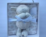 NEW Baby Baptism Christening Gift Plush Musical Lamb &amp; Blanket Stephan B... - £23.97 GBP