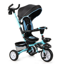 6-in-1 Detachable Kids Baby Stroller Tricycle with Canopy and Safety Har... - £155.22 GBP