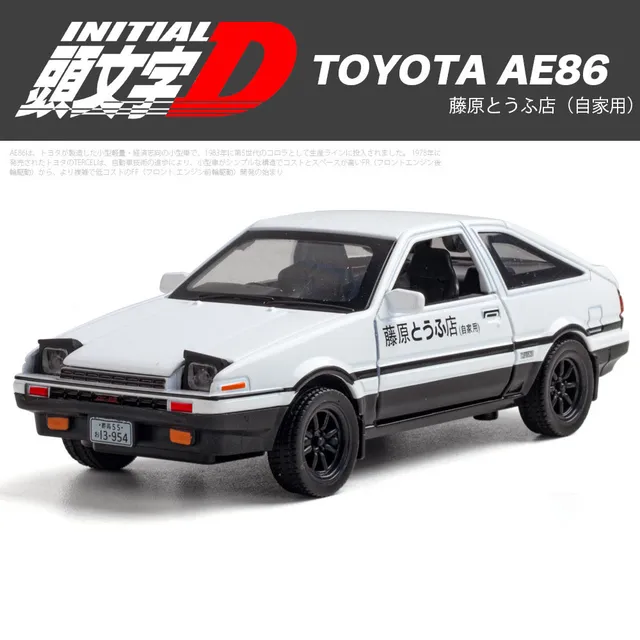 1/32 Initial D AE86 Alloy Car Models Toys Alloy Diecast Scale Car Model - £15.17 GBP